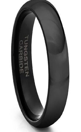 Tungsten Made WEDDING RINGS Engraved Skull 5mm Black Domed Tungsten Ring Custom Men Women - Tungsten Wedding Bands