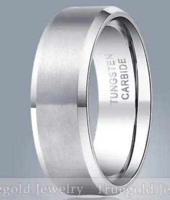 BEVELED TUNGSTEN RINGS - Carbide CUSTOM | Wedding bands