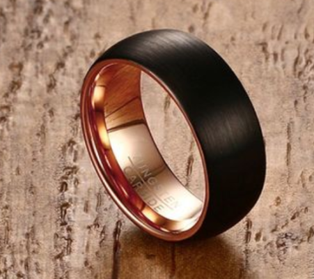 gold TUNGSTEN RINGS - Carbide CUSTOM | Wedding bands