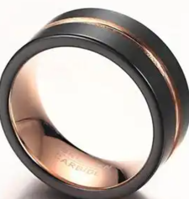 grooved TUNGSTEN RINGS - Carbide CUSTOM | Wedding bands