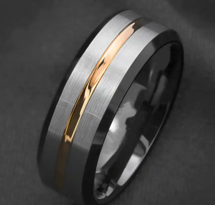 Mens TUNGSTEN RINGS - Carbide CUSTOM | Wedding bands